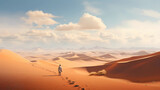 a vast desert landscape