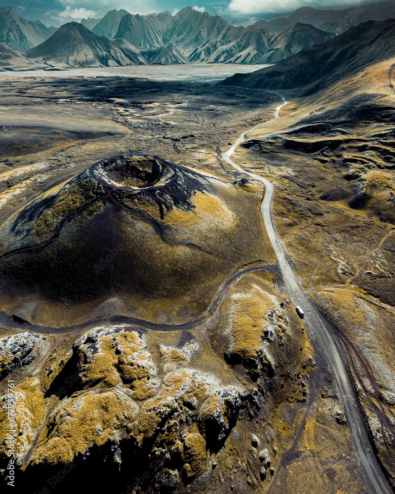 Aerial Landscape of Iceland