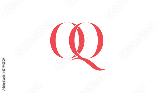 QO or OQ Abstract icon Logo monogram