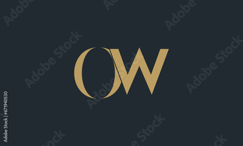 Initial Letter OW Logo - Simple Business Style Logo