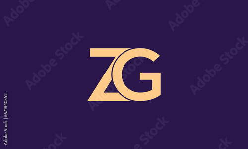 ZG, GZ, Z, G abstract letters logo monogram
