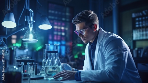 Lab Scientist working in the lab 
