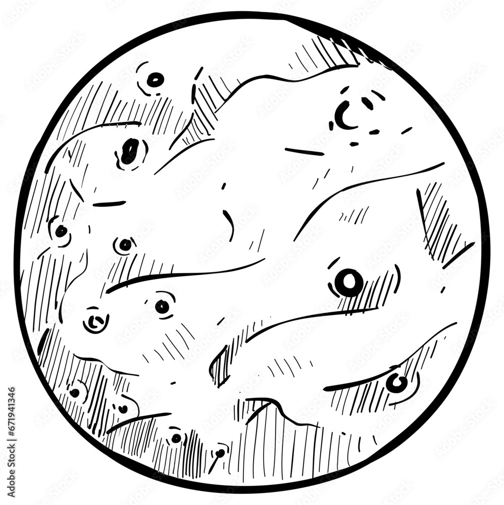 planet space handdrawn illustration planet space handdrawn illustration