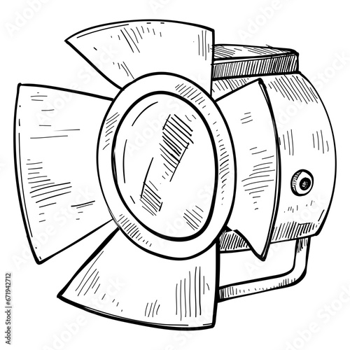 Lighting handdrawn illustrator