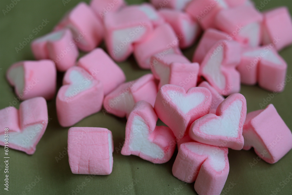 pink marshmallow candy