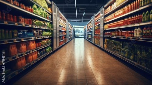 cart in supermarket © john258