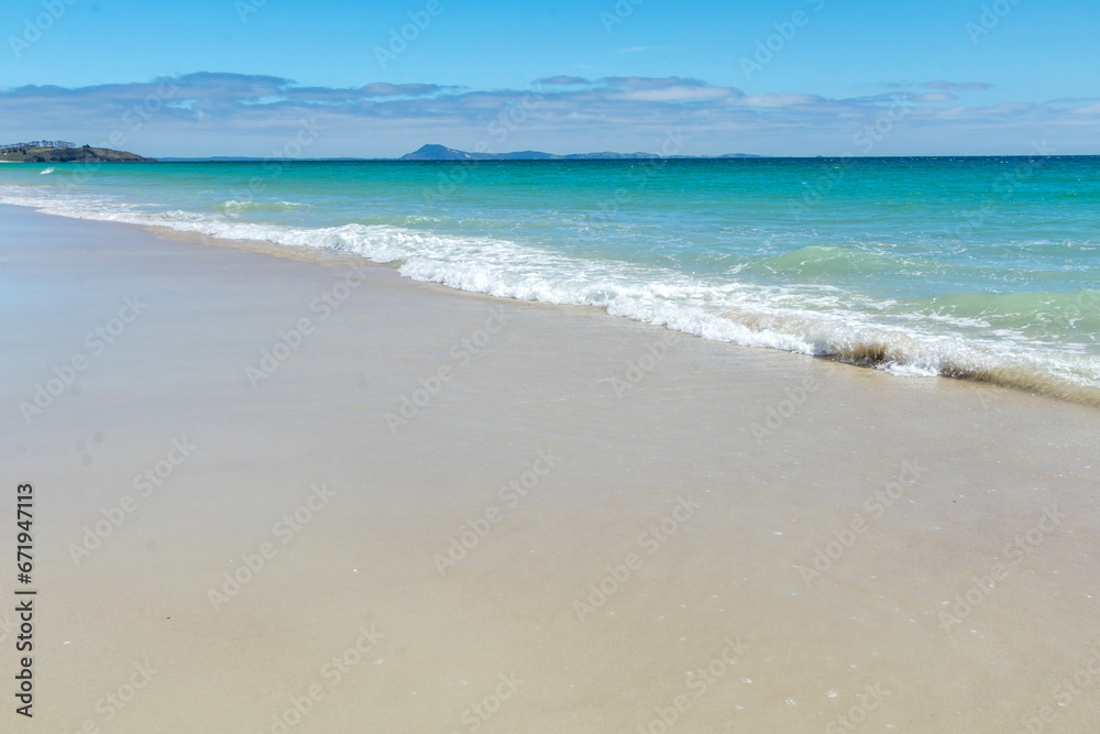 Puheke Beach Landscape with Crystal Clear Waters and White Sandy Shores of Karikari Peninsula, Northland, New Zealand