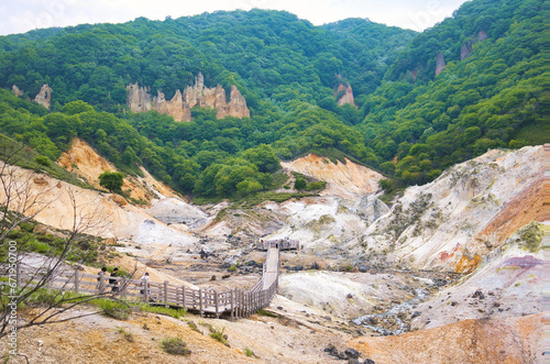 登別地獄谷・登別温泉　北海道　Jigokudani, Hell Vally, Noboribetsu Onsen photo