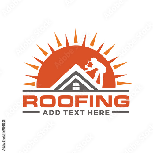 Roof repair and maintenance logo 