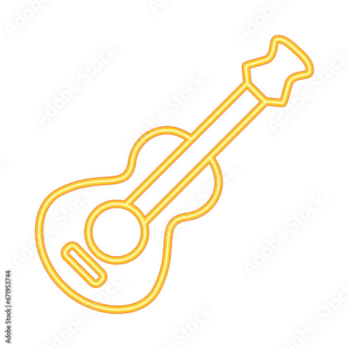 neon music guitar instrument
