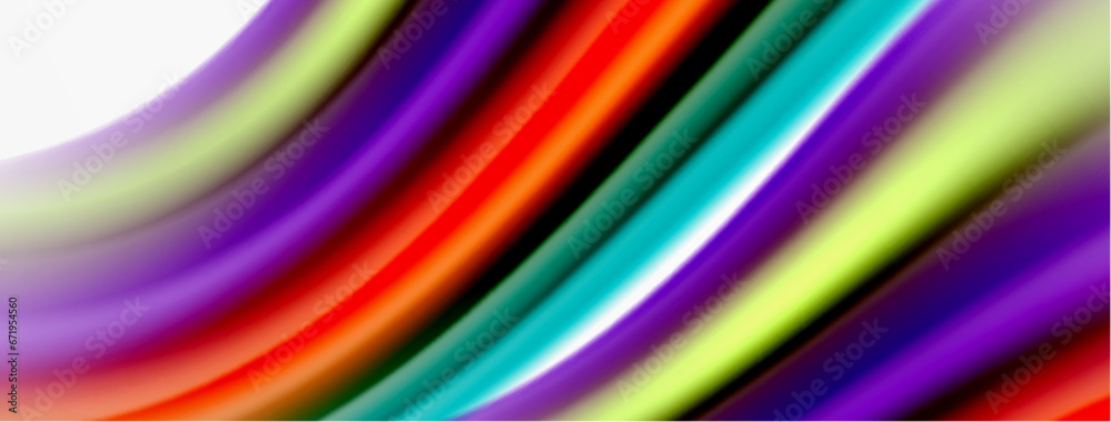 Rainbow color silk blurred wavy line background on white, luxuriously vibrant visually captivating backdrop. Stunning blend of colors reminiscent of rainbow, silky and gracefully blurred wavy pattern Rainbow color silk blurred wavy line background on white, luxuriously vibrant visually captivating backdrop. Stunning blend of colors reminiscent of rainbow, silky and gracefully blurred wavy pattern