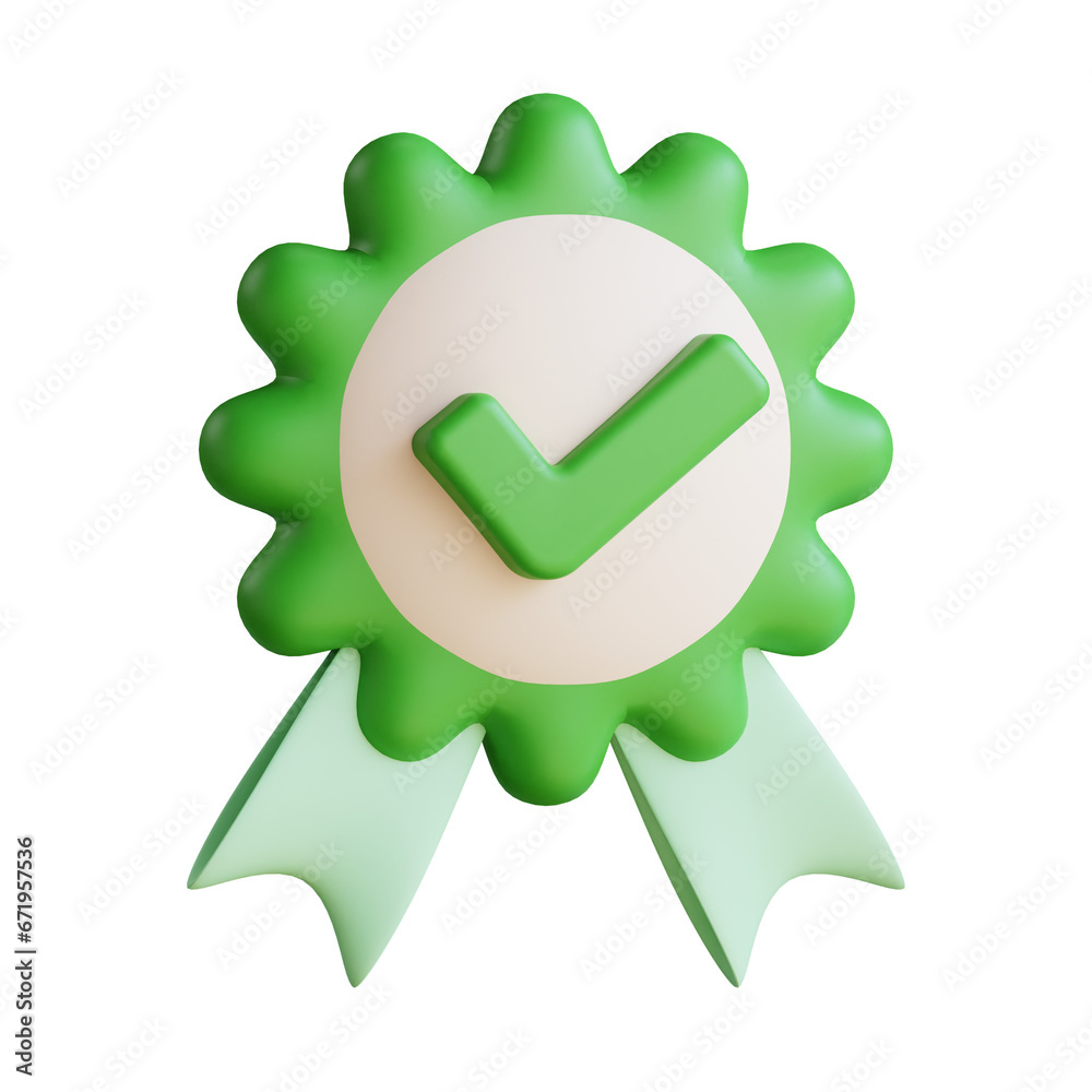 3d icon approved illustration with isolated design 3d icon approved illustration with isolated design