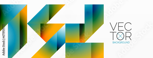 Minimalist elegance - lines, squares, triangles converge on white. Geometry essence showcased in serene harmony. Harmonizing essential shapes on a pristine backdrop