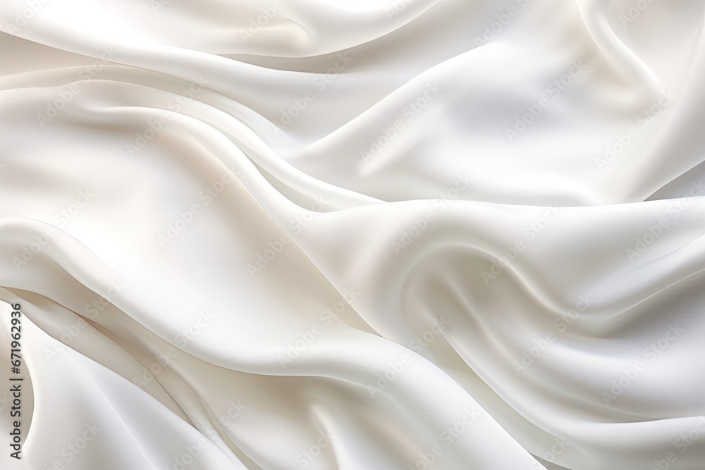 Obraz premium Abstract Waves: White Cloth with Soft Background Texture