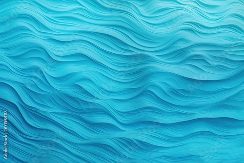 Aqua Flux - Blue Abstract Background with Wave-like Texture