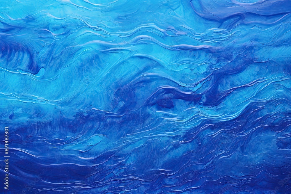 Cobalt Cascade: Abstract Blue Effect Background - Vibrant Digital Image