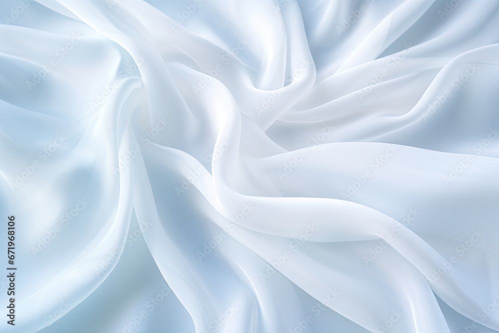 Crystal Breeze: White Cloth Abstract Background with Soft Wave Influences Crystal Breeze: White Cloth Abstract Background with Soft Wave Influences