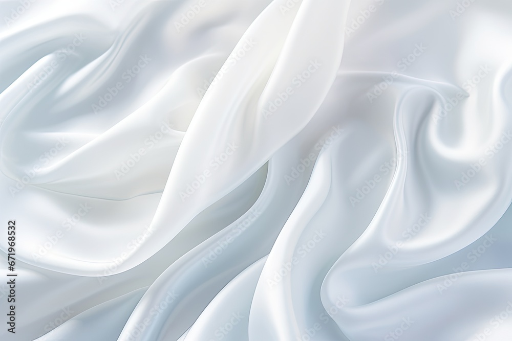 Crystal Luminosity: Satin Silky Cloth Background with Crease Wavy Folds