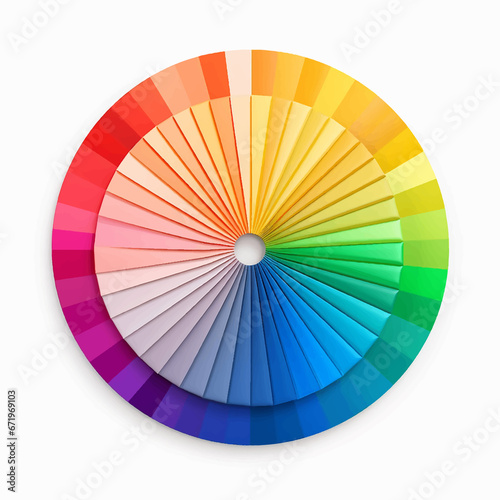 circle rainbow wheel design palette spectrum vector color saturation guide graphic contrast sample