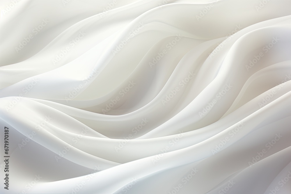 Obraz premium Gentle Waves: Abstract White Cloth Background Image
