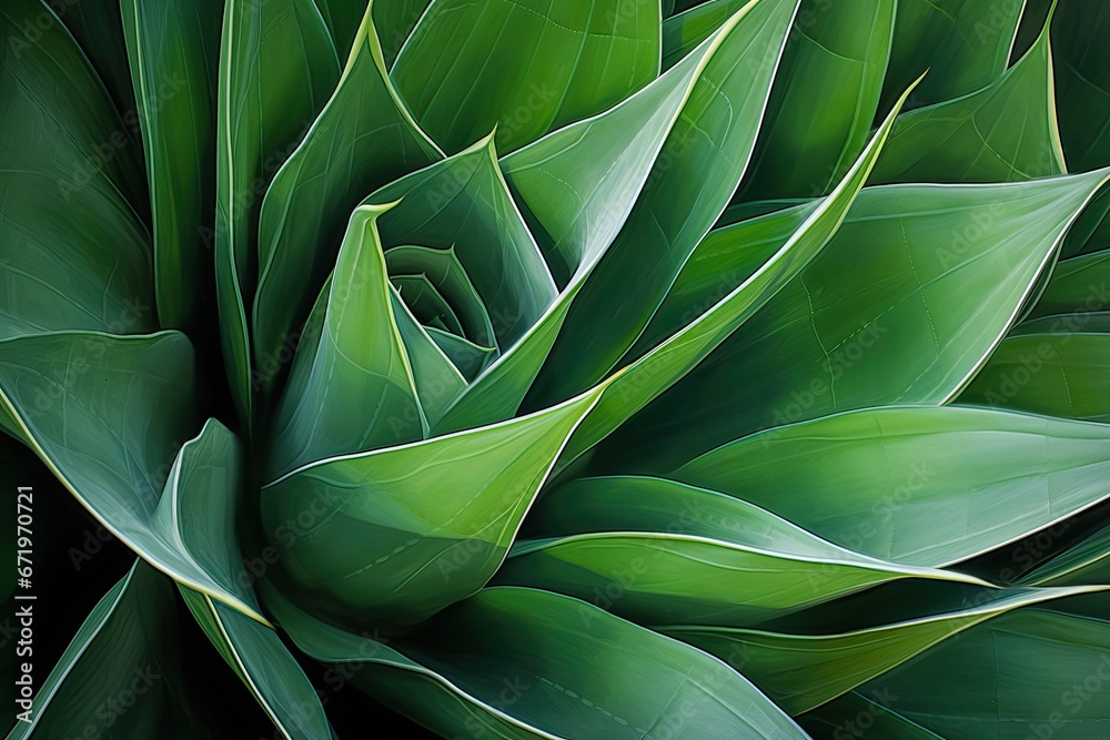 Green Mystique: Abstract Soft Details of Agave Attenuata Cactus Green Mystique: Abstract Soft Details of Agave Attenuata Cactus