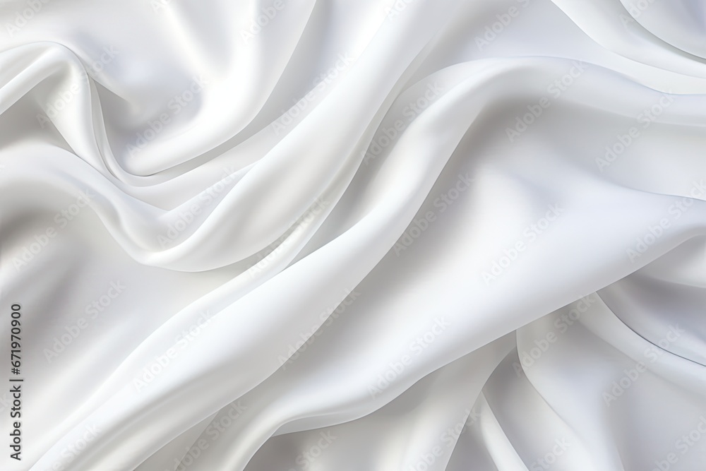 Naklejka premium Icy Canvas: Smooth White Fabric Texture Background