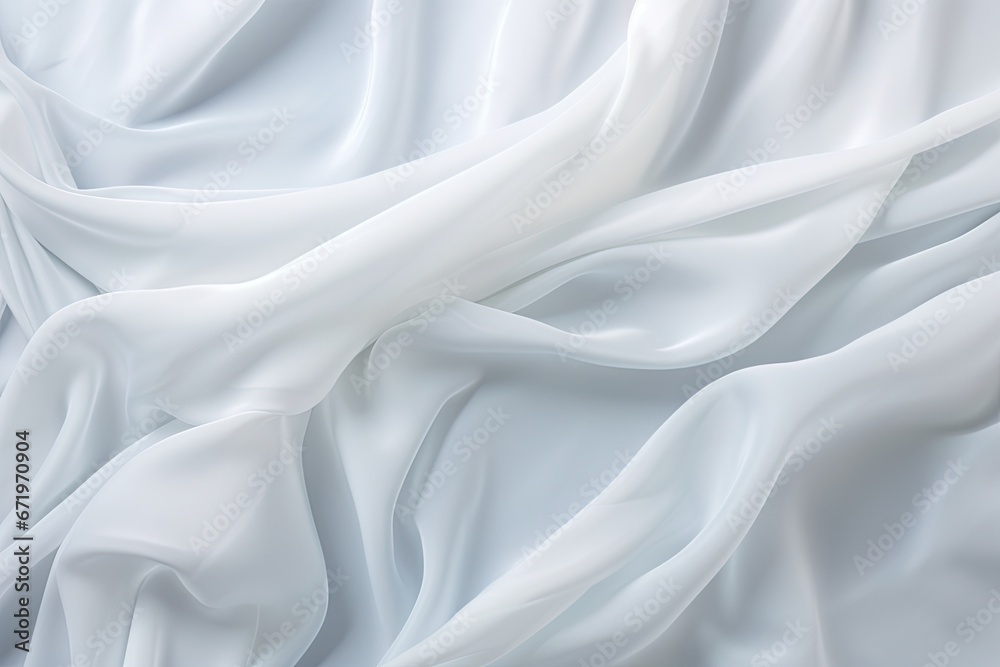 Icy Canvas Delights: Smooth White Fabric Texture Background with a Frozen Touch