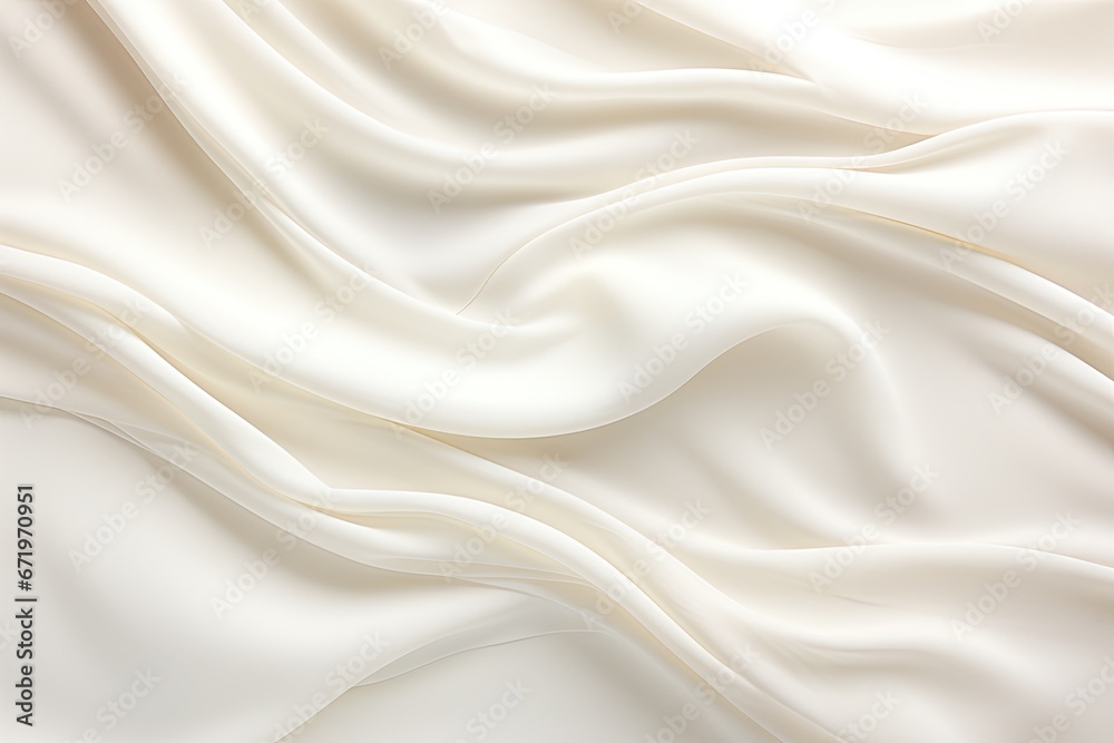 Obraz premium Ivory Impression: White Cloth Background with Subtle Waves