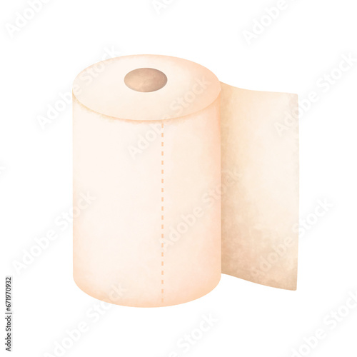 Watercolor Roll of Paper