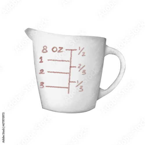 Watercolor Baking Measuring Cup