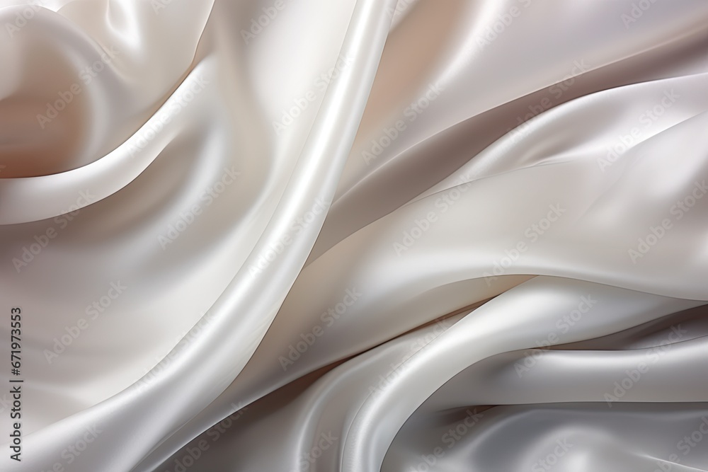 Pearl Cascade: White Gray Satin Texture with Beautiful Soft Blur Pattern Pearl Cascade: White Gray Satin Texture with Beautiful Soft Blur Pattern