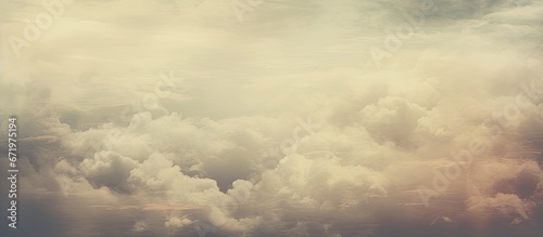 An image depicting a sky filled with clouds from a bygone era photo