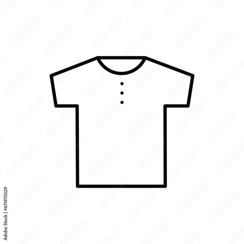 T-shirt icon vector. Linear style sign for mobile concept and web design. T-shirt symbol illustration T-shirt icon vector. Linear style sign for mobile concept and web design. T-shirt symbol illustration