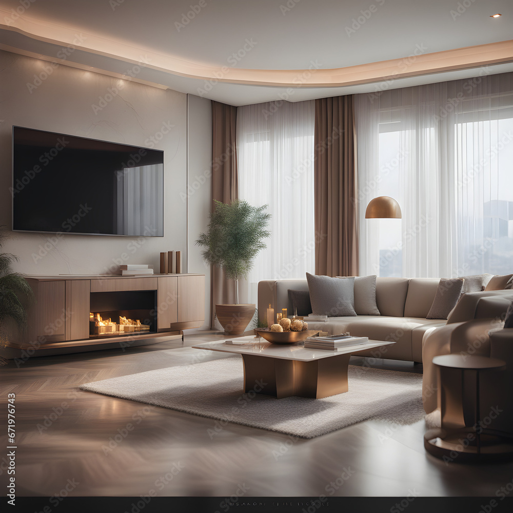 modern living room with fireplace modern living room with fireplace