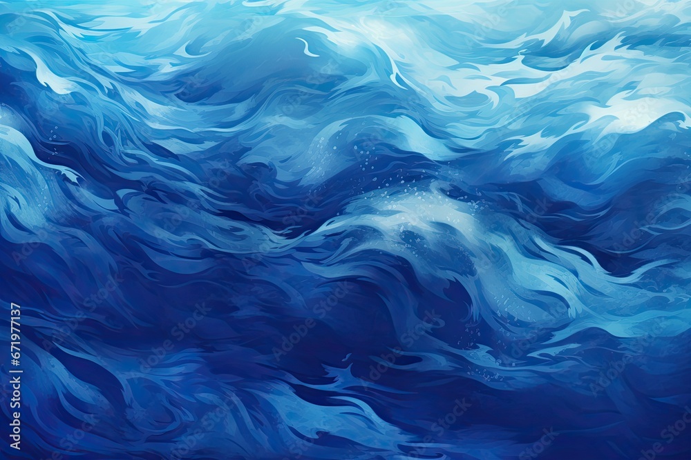 Sapphire Current: A Captivating Blue Abstract Background Evoking Ocean Waves Sapphire Current: A Captivating Blue Abstract Background Evoking Ocean Waves