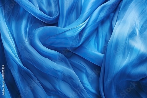 Sapphire Veil: Abstract Blue Background Texture With Veil-Like Design