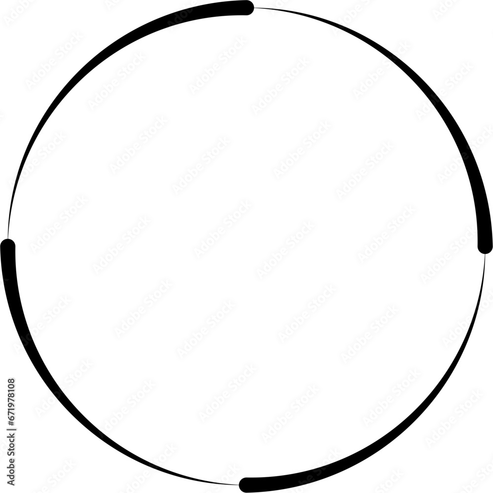 Circle Line Frame Border Design Element Vector Circle Line Frame Border Design Element Vector