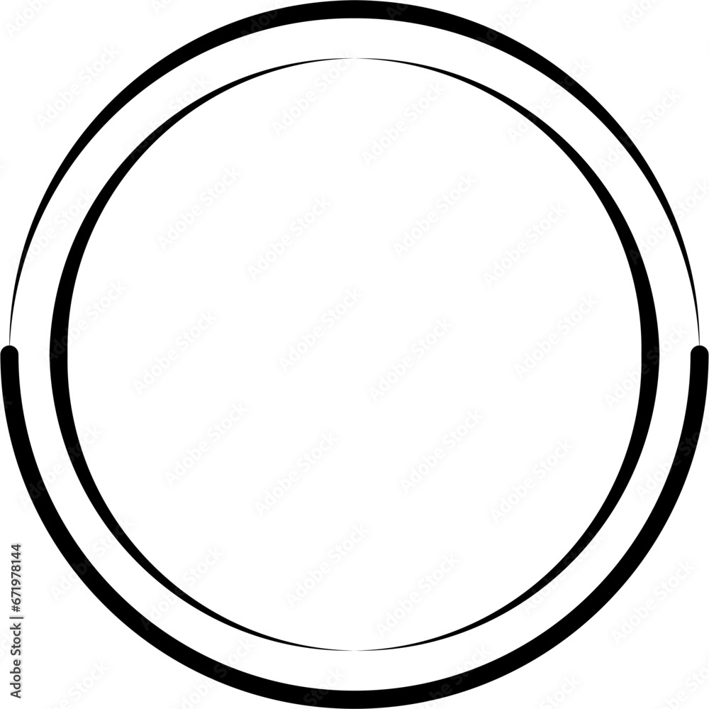 Circle Line Frame Border Design Element Vector Circle Line Frame Border Design Element Vector