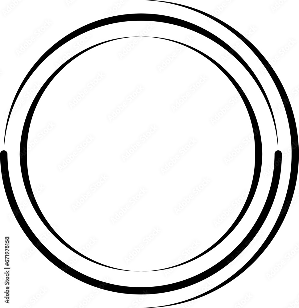 Circle Line Frame Border Design Element Vector Circle Line Frame Border Design Element Vector