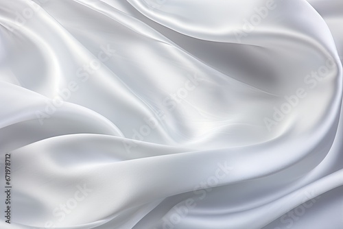 Satin Silver Sweep: Subtle Blur Patterns on White Texture.