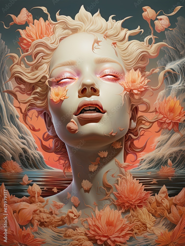 Surreal Psychedelic Enigma: Blending Artistic Worlds