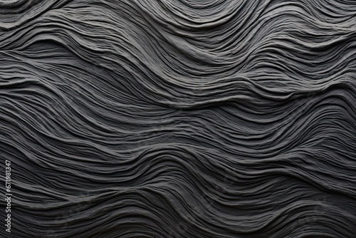 Velvet Waves: Detailed Texture of Beach Sand at a Black Beach