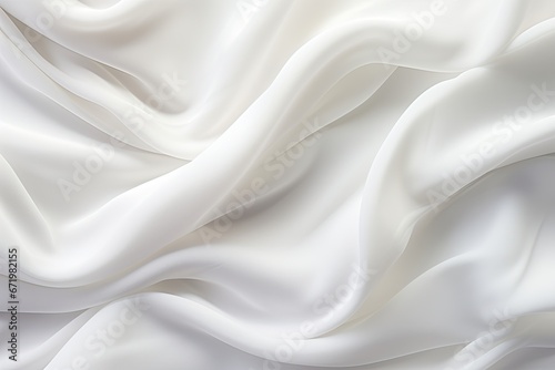Waving White Cloth: Abstract Soft Waves Background