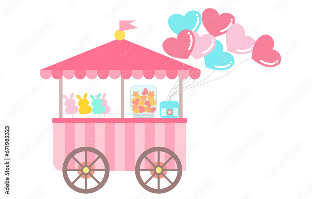 Obraz premium baby carriage on a white background