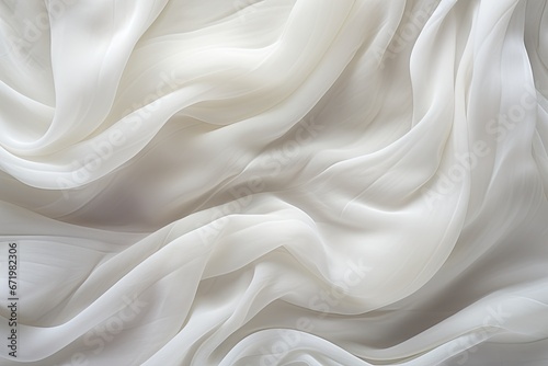 Weaving Waves: Soft Motion White Fabric Texture