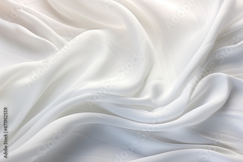 Whispering Waves and Soft Ripples: White Cloth Background Elegance