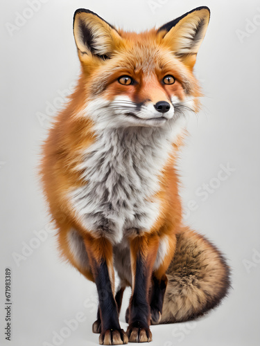 fox on a white background © pla2u