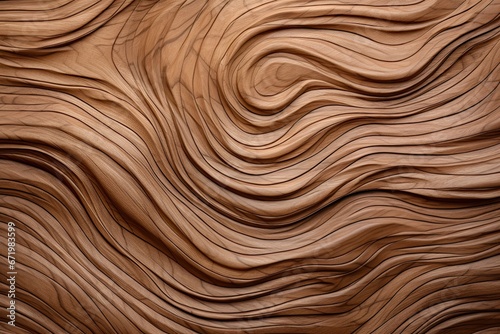 Organic Wood Wall Curve Texture Background: A Rich and Natural Visual