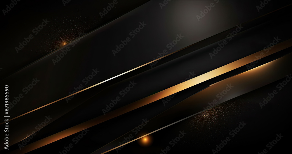 Luxury black color background. Elegant wallpaper in 3d style with gold ...