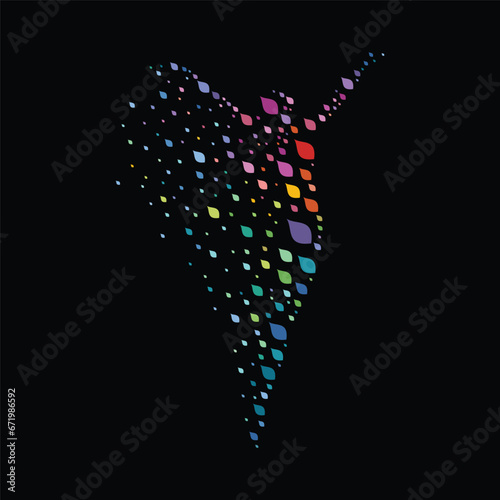 Vector abstract illustrations in modern gradient style, graphic design templates, meditation and mindfulness concepts, abstract soul and mind set